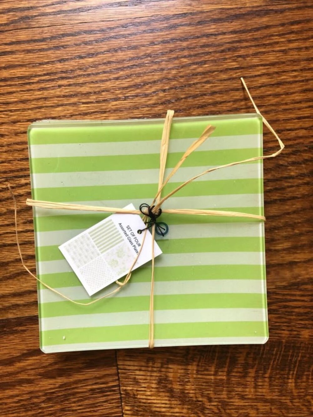 Glass appetizer plates